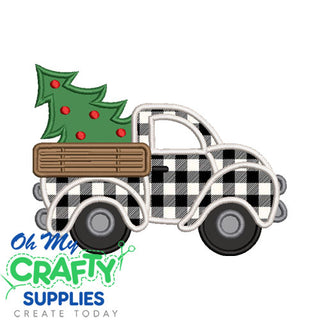 Christmas Tree Truck 83 Applique Design