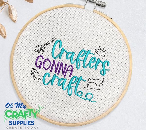 Crafters Gonna Craft 2021 Embroidery Design