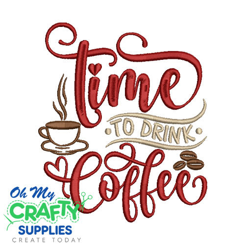 Coffee Time 36 Embroidery Design