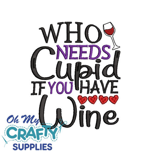 Who needs cupid 1230 Embroidery Design