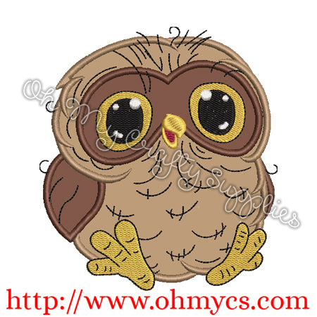 Cutie Baby Owl Applique
