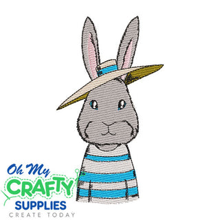 Cute Hat Bunny 2021 Embroidery Design
