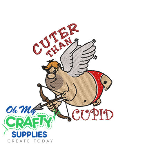 Cuter than Cupid Embroidery Design