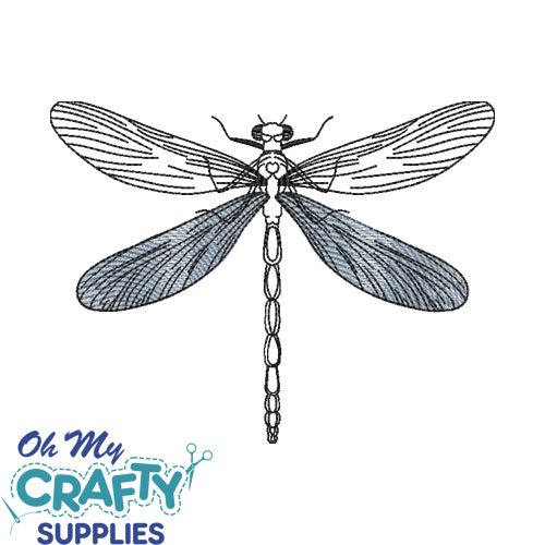 Dragonfly 328 Embroidery Design