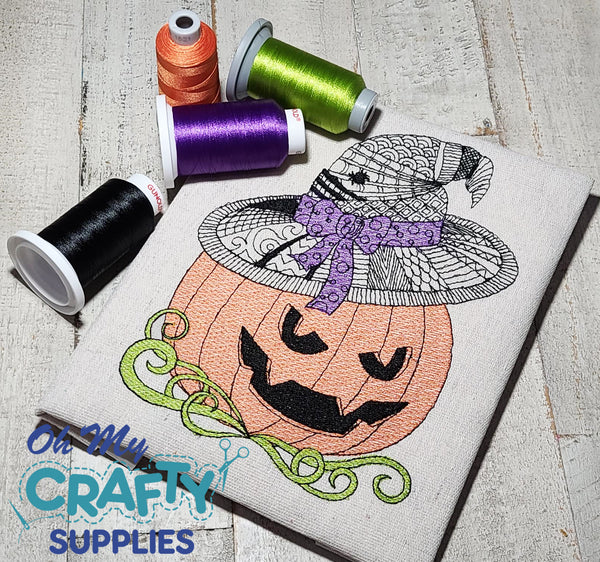 Henna Spooky Pumpkin 81521 Embroidery Design