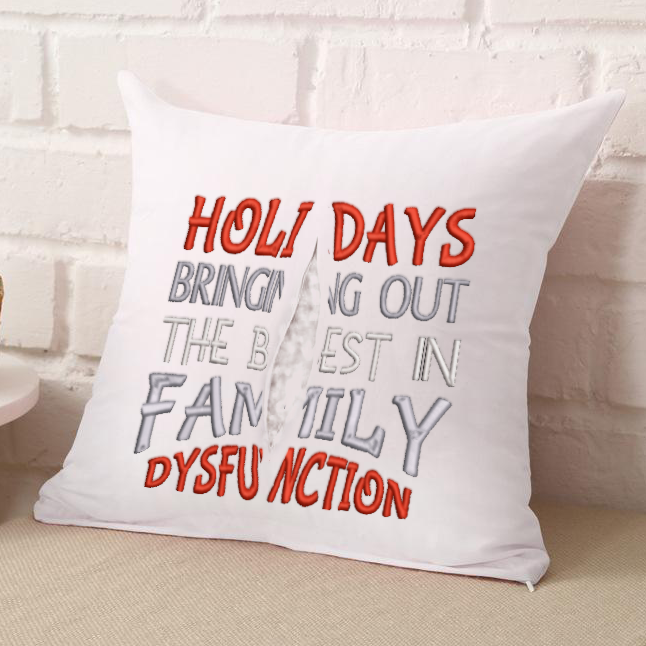 Holiday Dysfunctional Family Embroidery Design