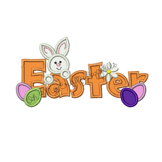 Easter Applique Embroidery Design