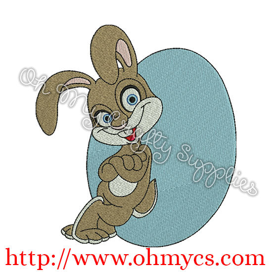 Easter Rabbit Embroidery Design