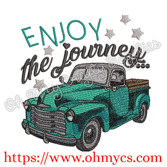Enjoy the journey Embroidery Design