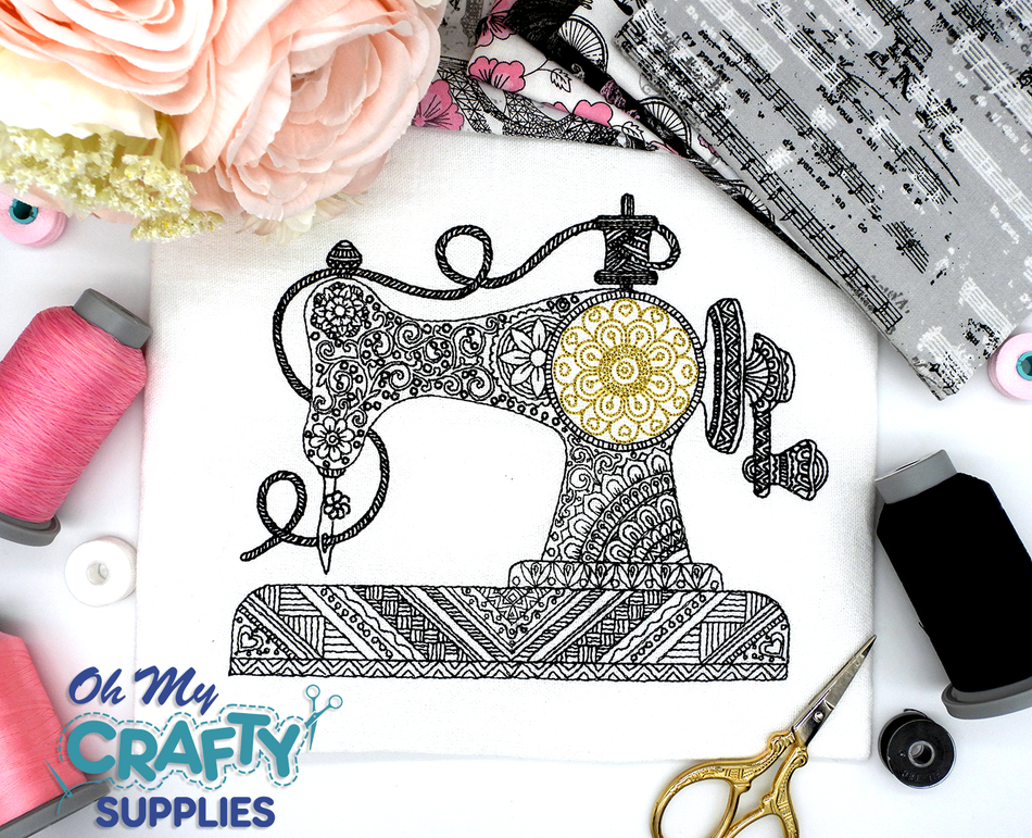 Henna Sewing Machine Embroidery Design