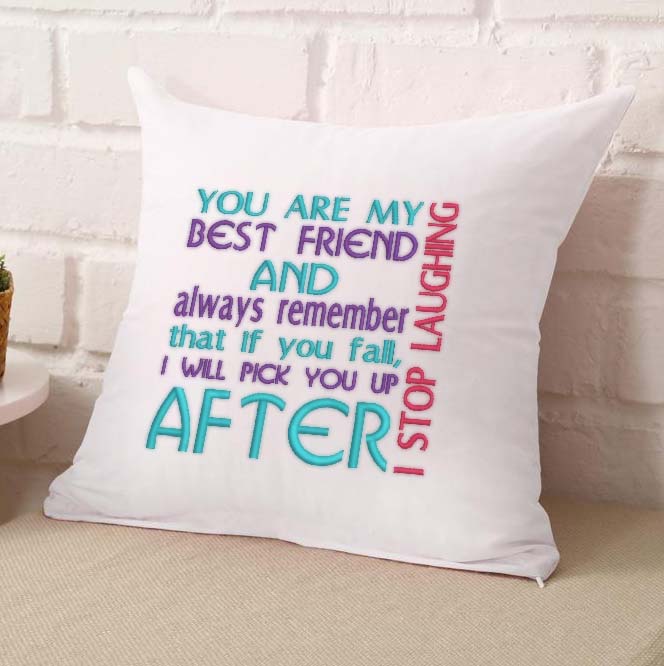 Falling Best Friend Embroidery Design