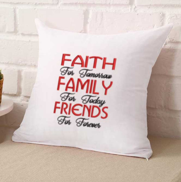 Faith Family Friends Embroidery Design