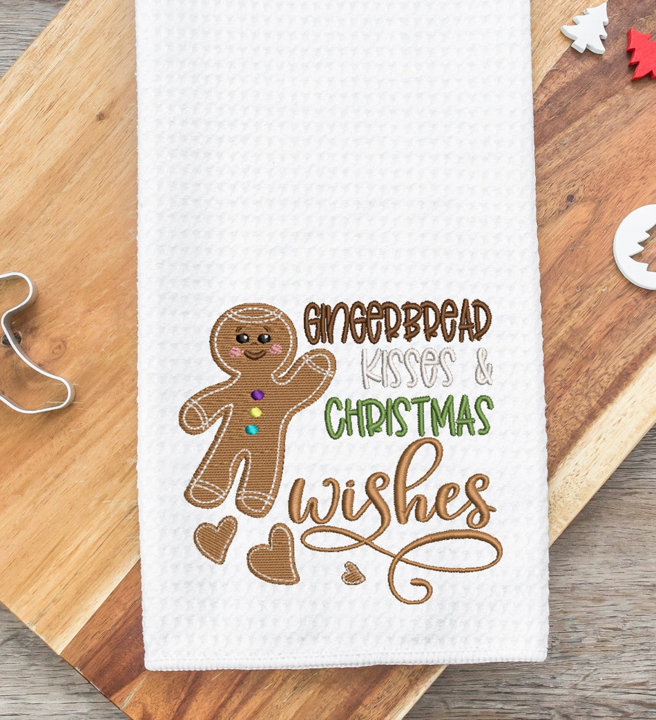 Gingerbread Kisses 2020 Embroidery Design