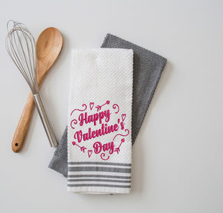 Happy V-Day Swirls Embroidery Design