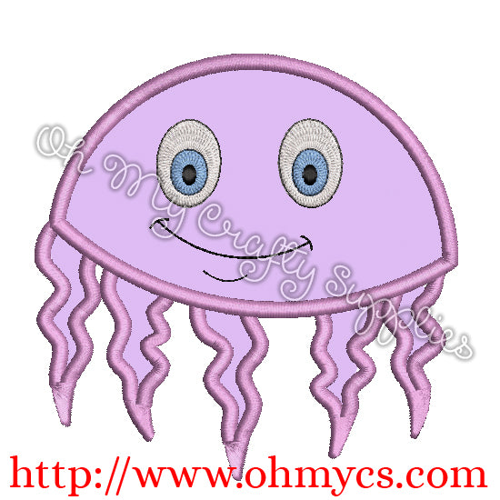Happy Jellyfish Applique