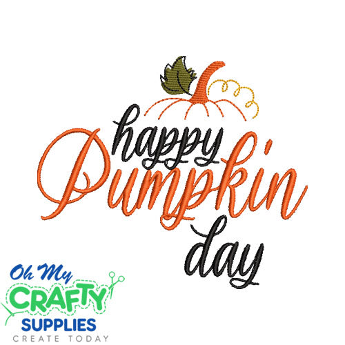 Happy Pumpkin Day 84 Embroidery Design
