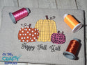 Happy Fall Y'all Pumpkins 2021 Embroidery Design
