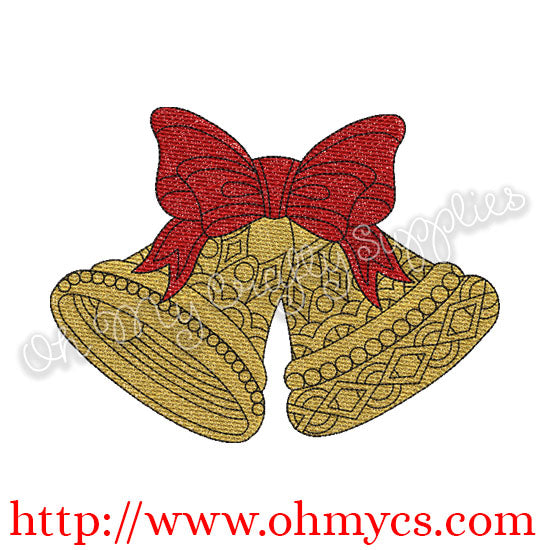 Holiday Bells Embroidery Design
