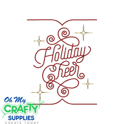 Holiday Cheer 123 Embroidery Design