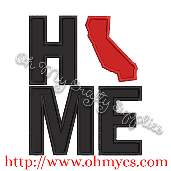 Home California Applique Design