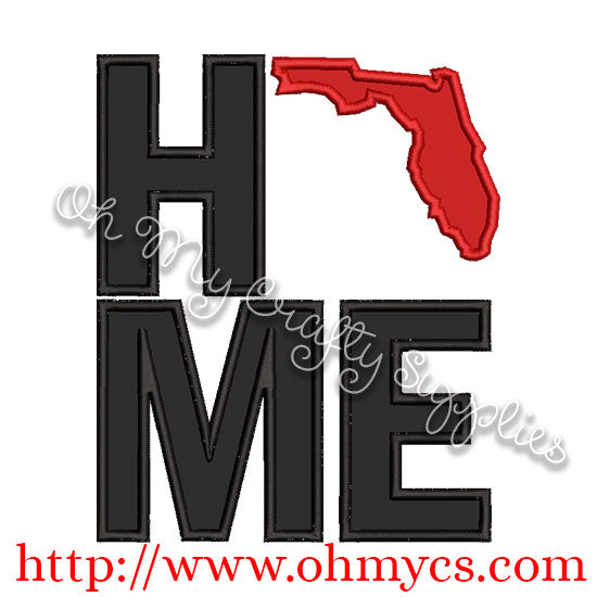 Home Florida Applique Design