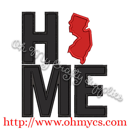 Home New Jersey Applique Design