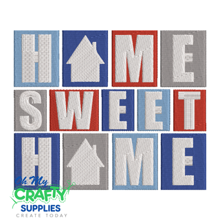 Home Sweet Home 2021B Embroidery Design