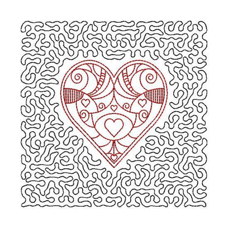 Heart Quilt Pattern Design - Oh My Crafty Supplies Inc.