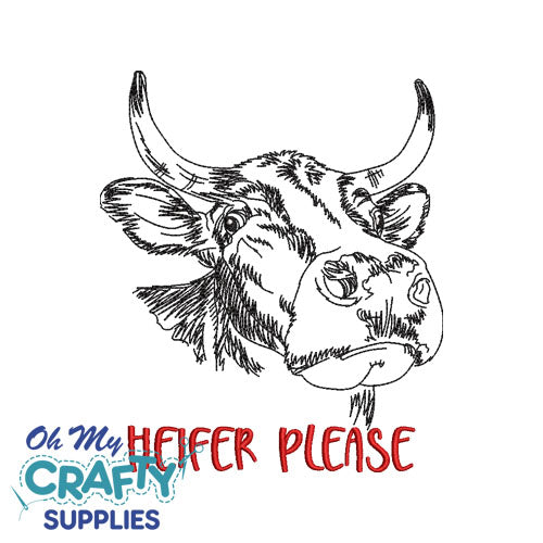 Heifer Please 92921 Embroidery Design