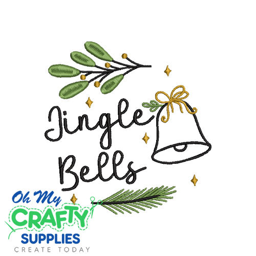 Jingle Bells 1016 Embroidery Design