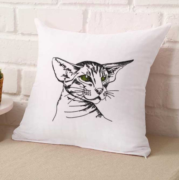 Kitty Cat Sketch  Embroidery Design