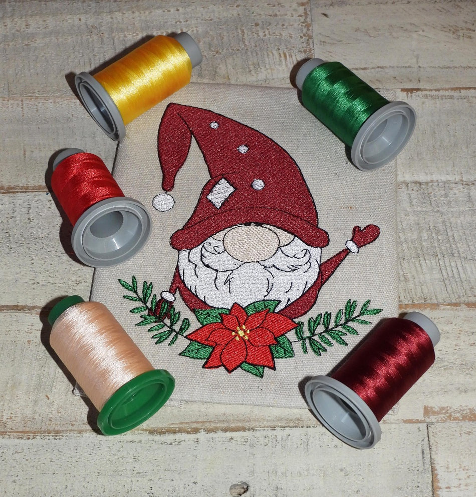 Larry Christmas Gnome Embroidery Design