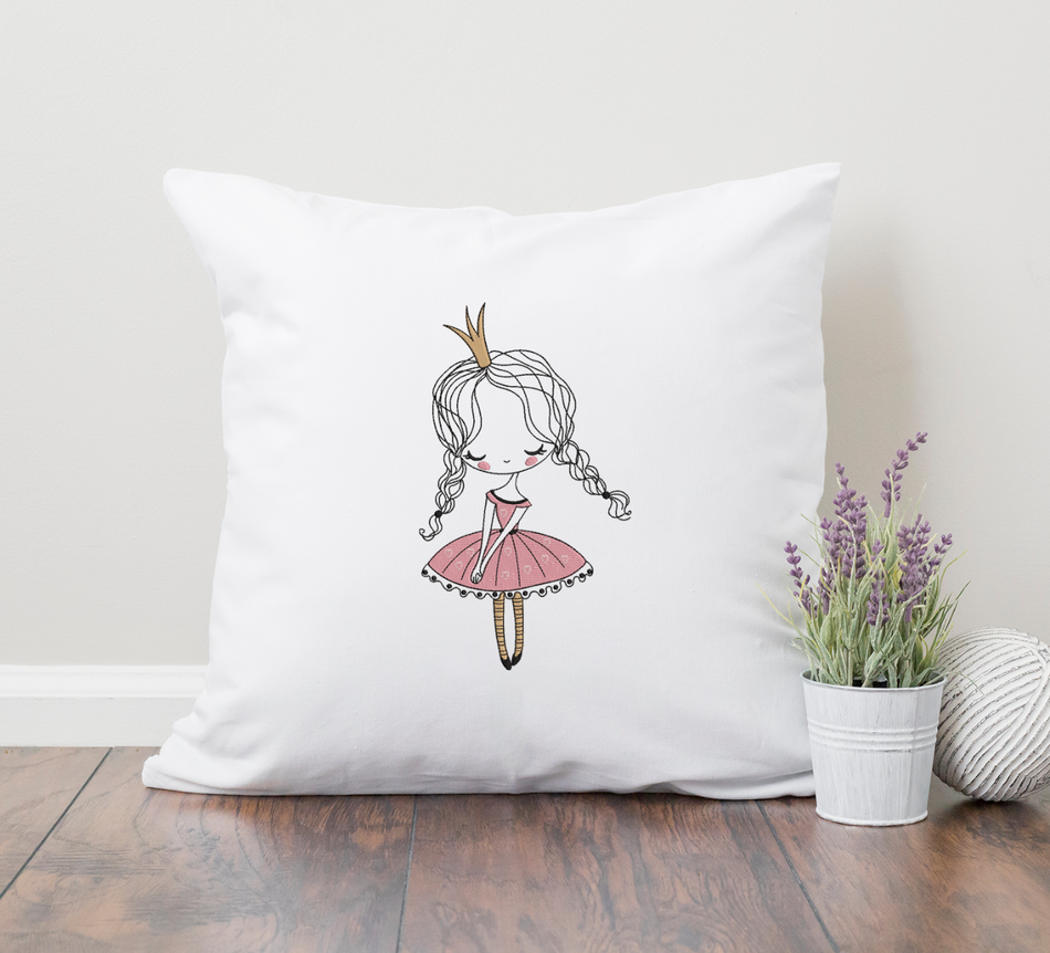 Little Miss Cute Princess Embroidery Design