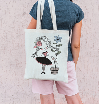Little Miss Gardener Embroidery Design