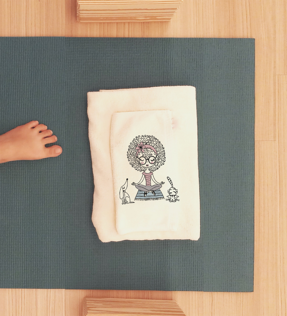Little Miss Meditation Embroidery Design