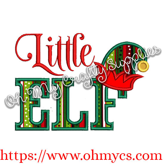 Little Elf Applique Design