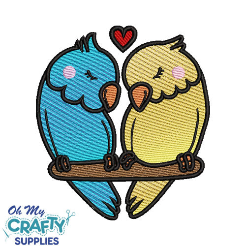 Love Birds 1231 Embroidery Design