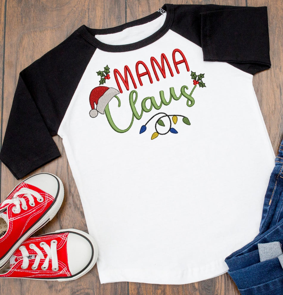 Mama Claus Embroidery Design