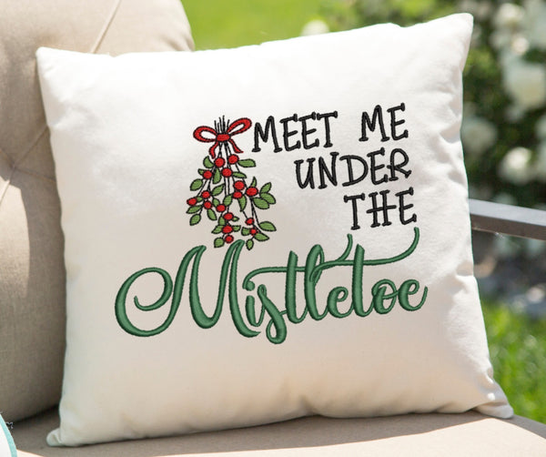 Meet Me Under the Mistletoe 2020 Embroidery Design