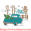 Snowy Truck Embroidery Design