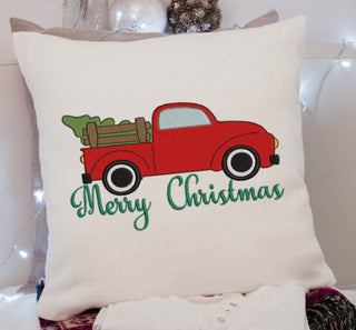 Merry Christmas Truck 2020 Embroidery Design