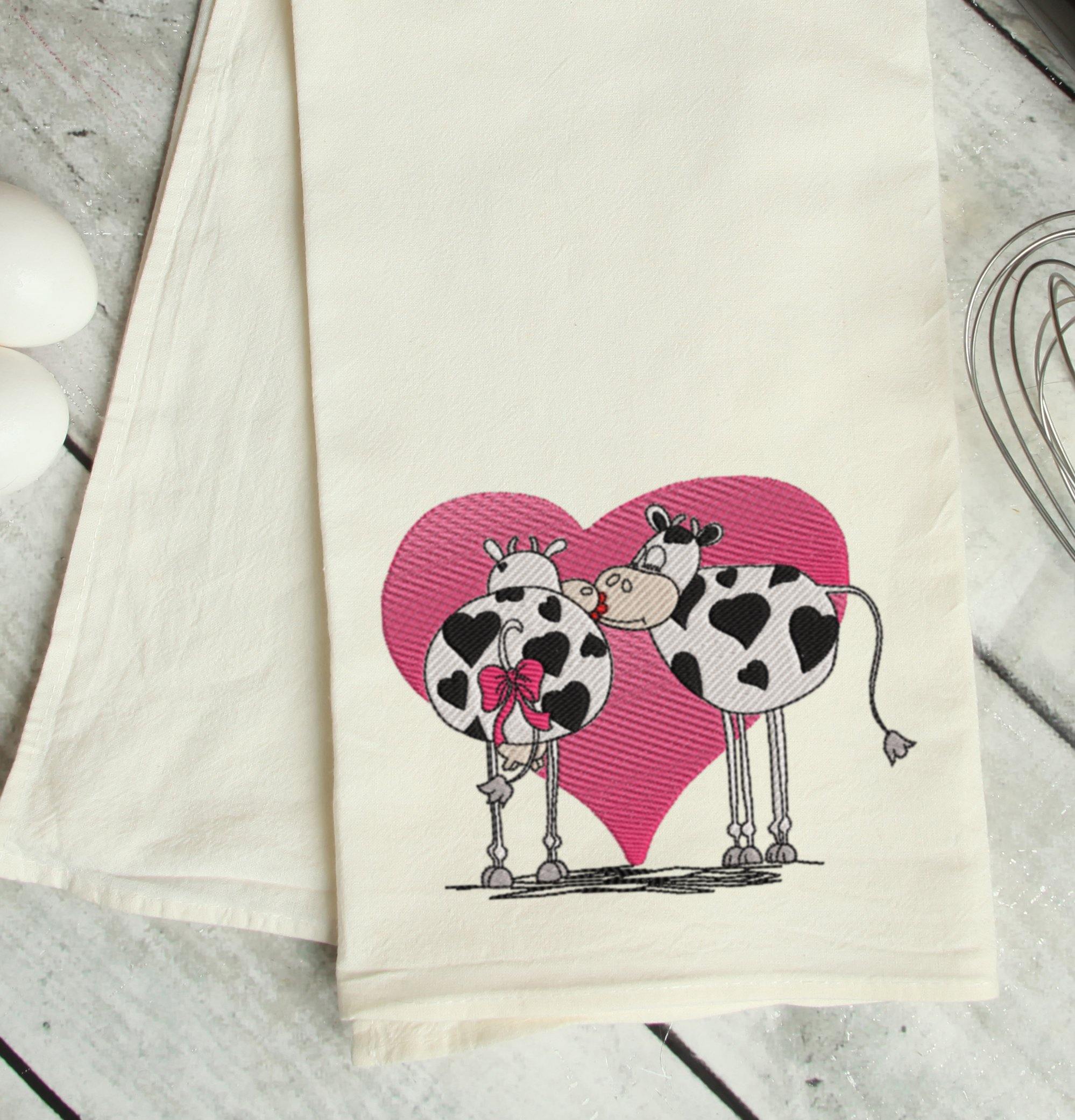 Moo-Love Embroidery Design - Oh My Crafty Supplies Inc.