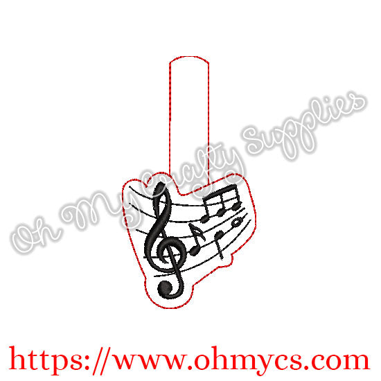 ITH Music Note Key Fob