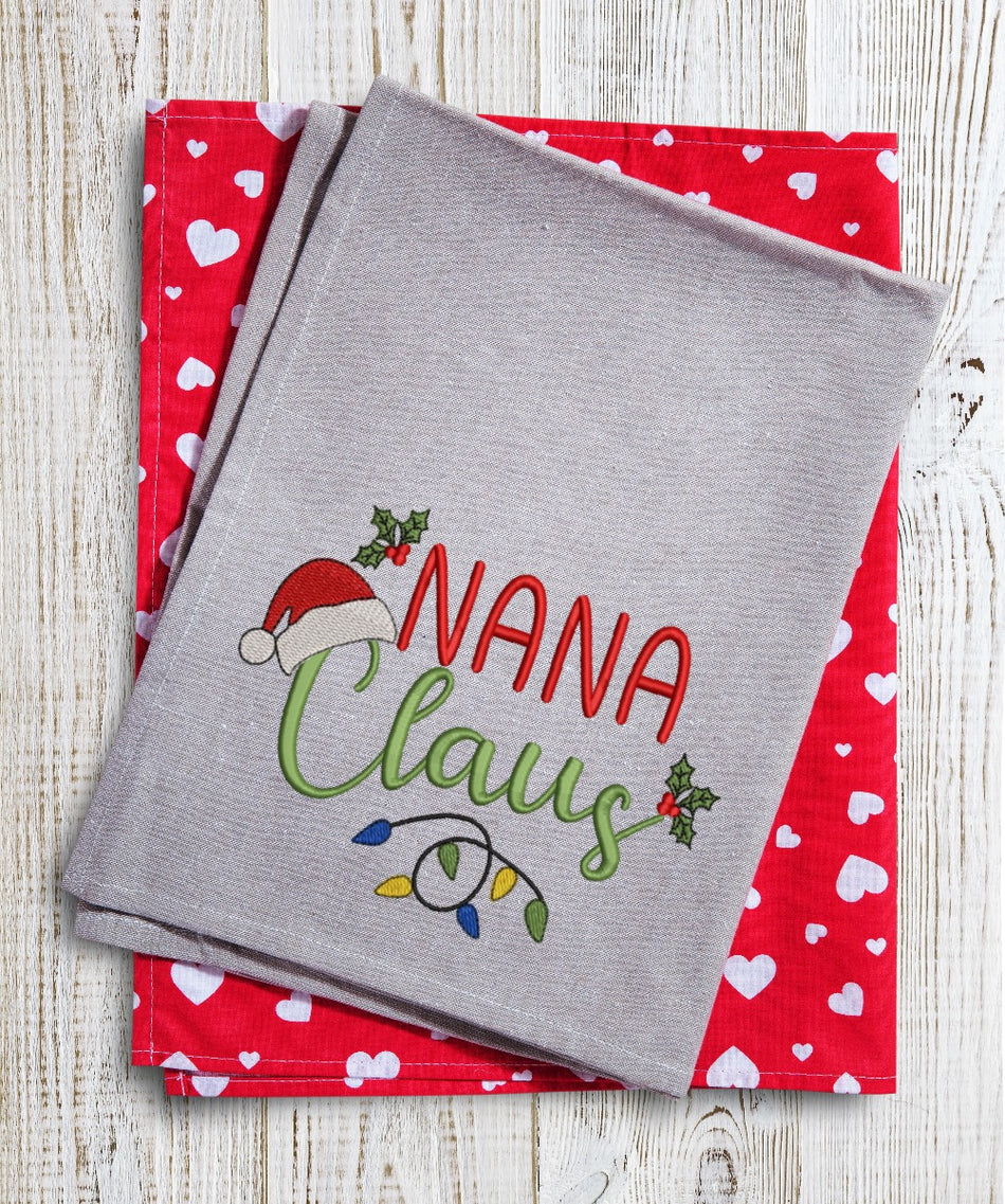 Nana Claus Embroidery Design