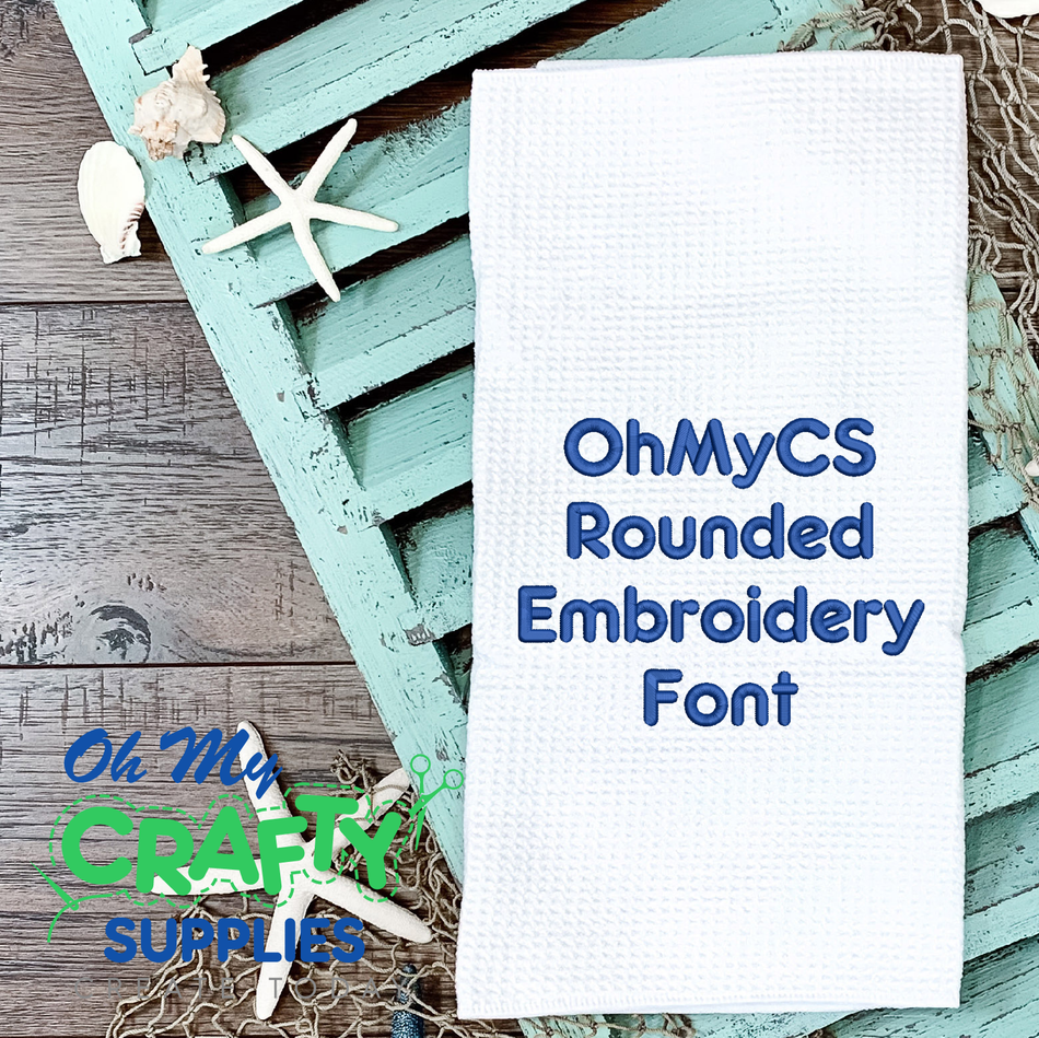 OhMyCS Rounded Embroidery Font (BX Included)