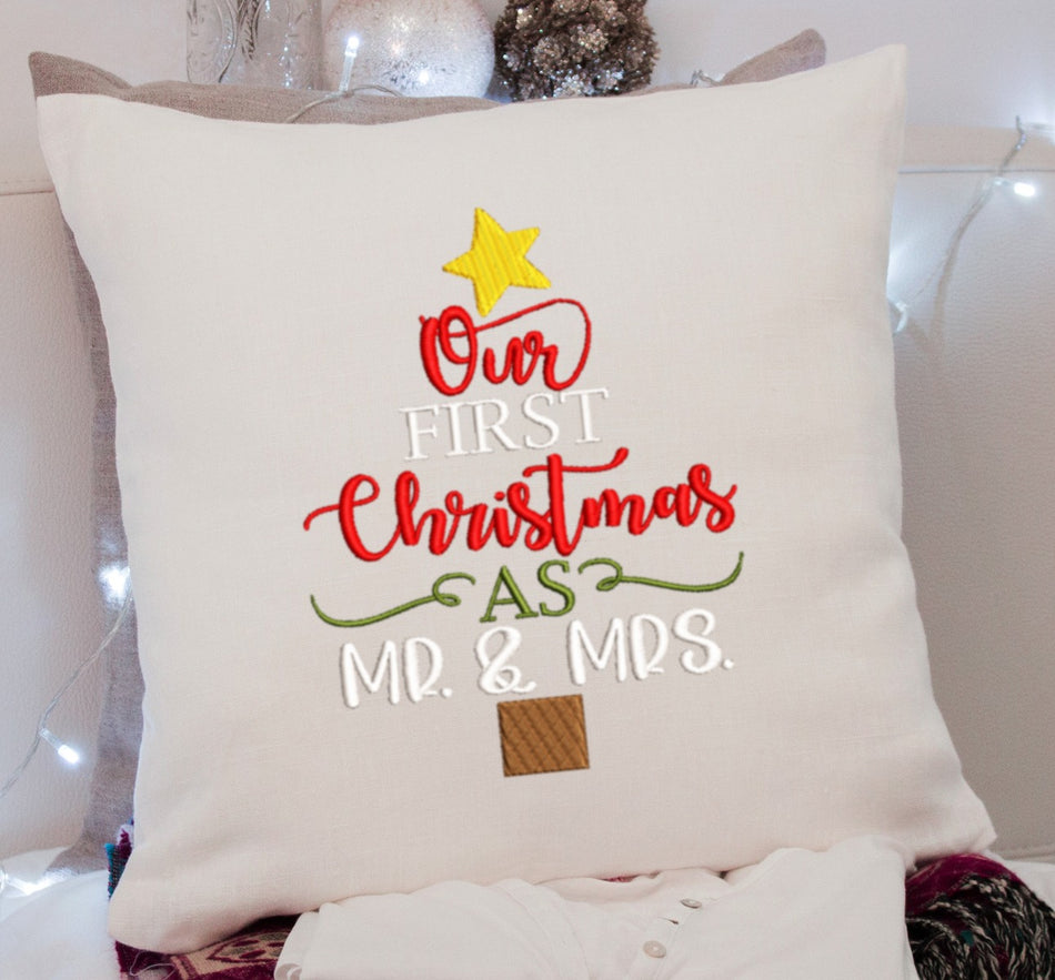 Our Christmas Mr Mrs Embroidery Design