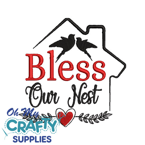 Bless Our Nest 9121 Embroidery Design