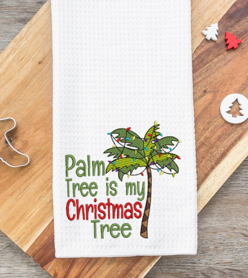Palm Tree Christmas Tree 2020 Embroidery Design