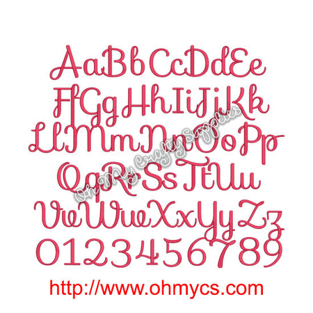 Pretty Princess Embroidery Font (BX Included) – Oh My Crafty Supplies Inc.