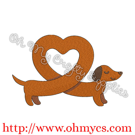 Puppy Love Embroidery Design
